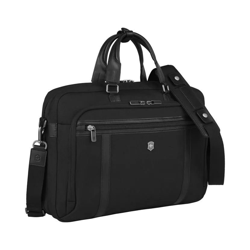 Victorinox Werks Professional 15" Laptop Business Brief | Black - iBags - Luggage & Leather Bags