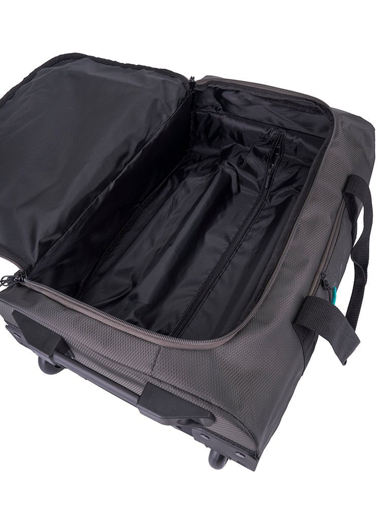 Voyager Trek 2-Wheel Carry-On Trolley Duffel | Granite - iBags - Luggage & Leather Bags