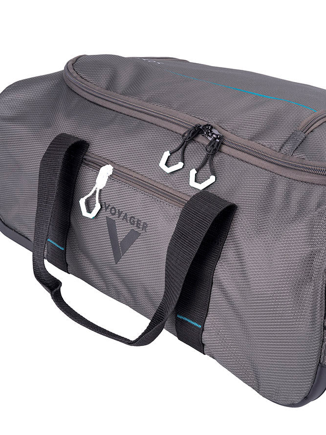 Voyager Trek 2-Wheel Carry-On Trolley Duffel | Granite - iBags - Luggage & Leather Bags