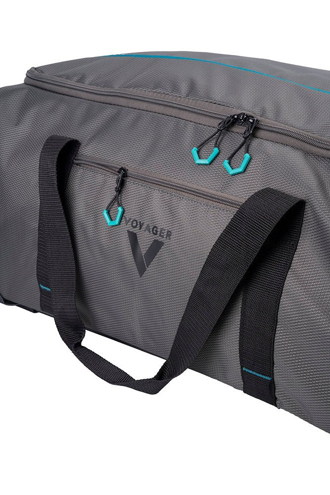 Voyager Trek Large 2-Wheel Trolley Duffel | Granite - iBags - Luggage & Leather Bags