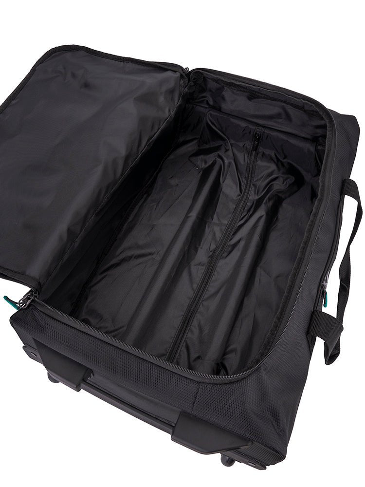 Voyager Trek Medium 2-Wheel Trolley Duffel | Black - iBags - Luggage & Leather Bags