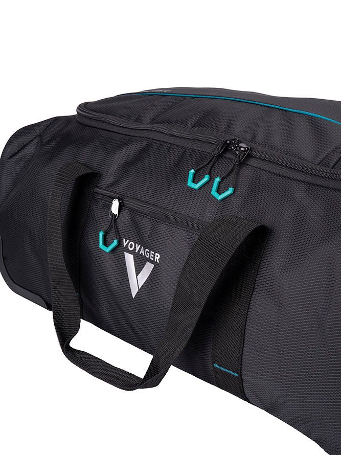 Voyager Trek Medium 2-Wheel Trolley Duffel | Black - iBags - Luggage & Leather Bags