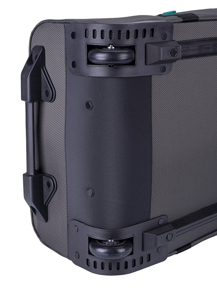 Voyager Trek Medium 2-Wheel Trolley Duffel | Granite - iBags - Luggage & Leather Bags