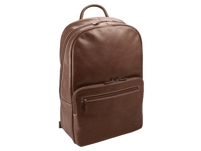 Adpel Arizona Leather Emmy Laptop Backpack Brown iBags Luggage Leather Bags