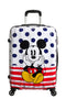 American Tourister Disney Legends 65cm Alfatwist Spinner | Mickey Blue Dot - iBags - Luggage & Leather Bags