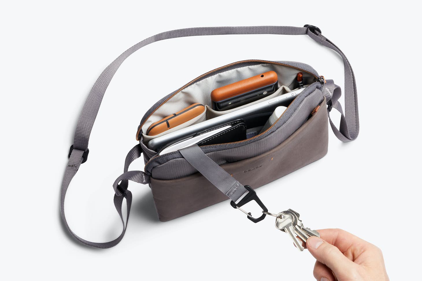 Bellroy City Pouch Plus Premium Edition | Storm Grey - iBags - Luggage & Leather Bags