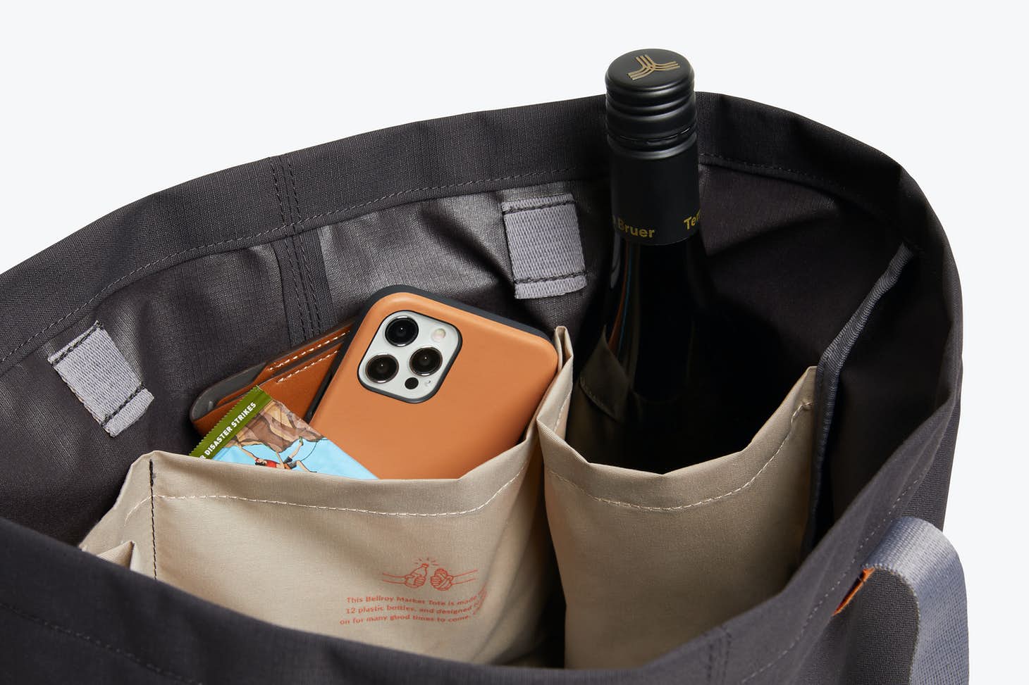 Bellroy Market Tote | Black (Leather Free) - iBags - Luggage & Leather Bags