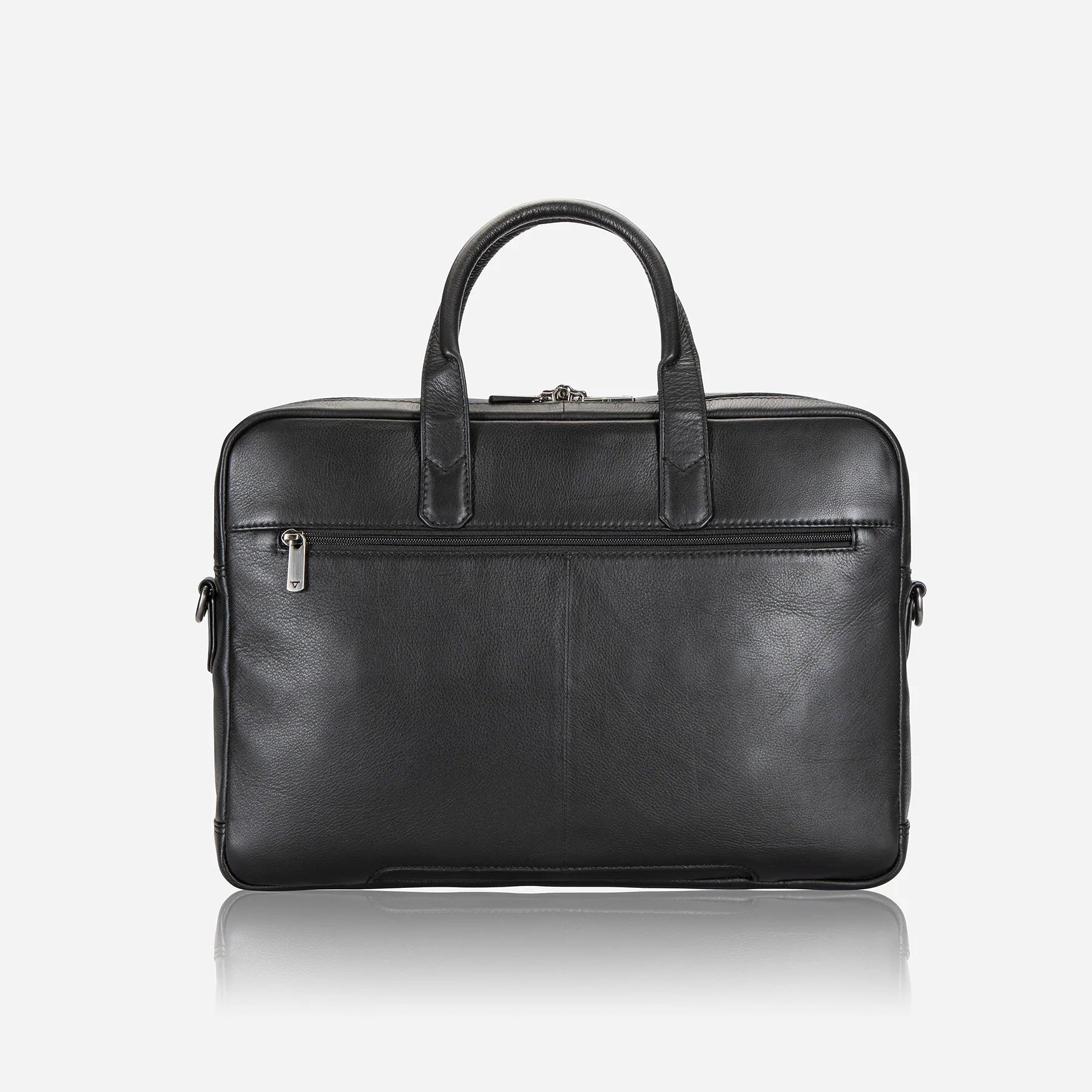 Brando Armstrong Double Zip 15" Laptop Bag | Black - iBags - Luggage & Leather Bags