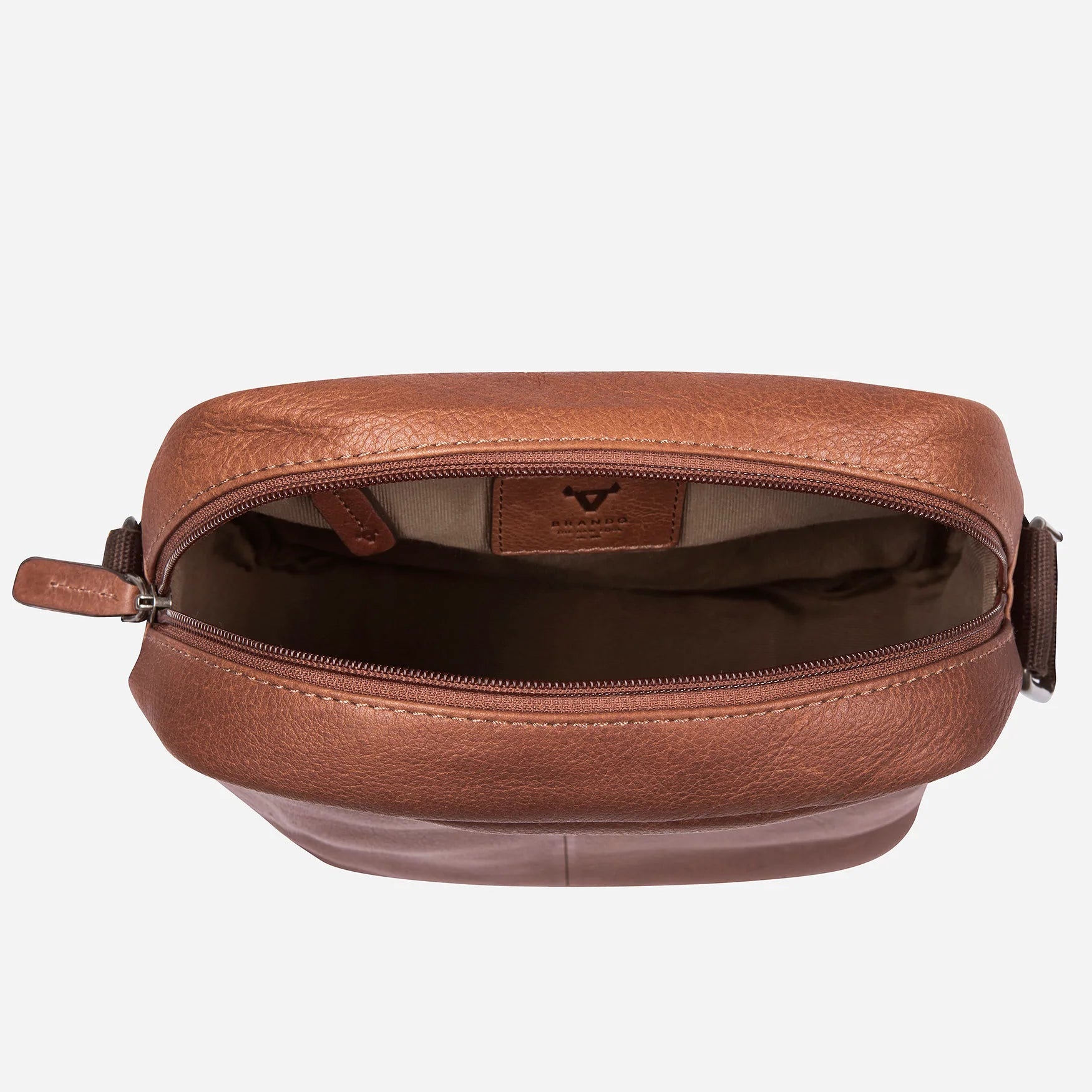 Brando Kudu Leather Crossbody Bag | Copper - iBags - Luggage & Leather Bags