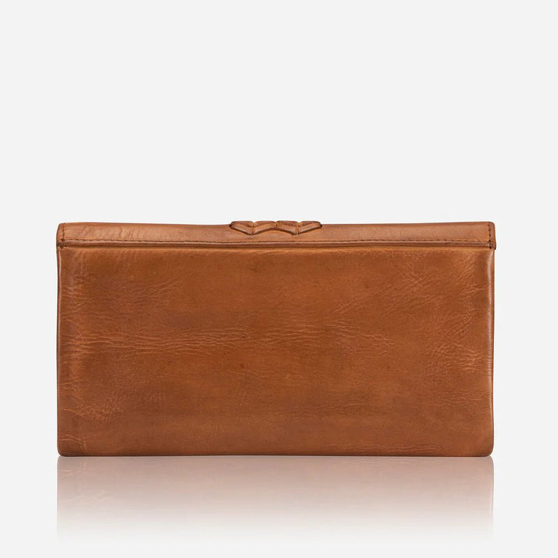 Brando Seymour Hepburn Purse With Flap | Tan - iBags - Luggage & Leather Bags