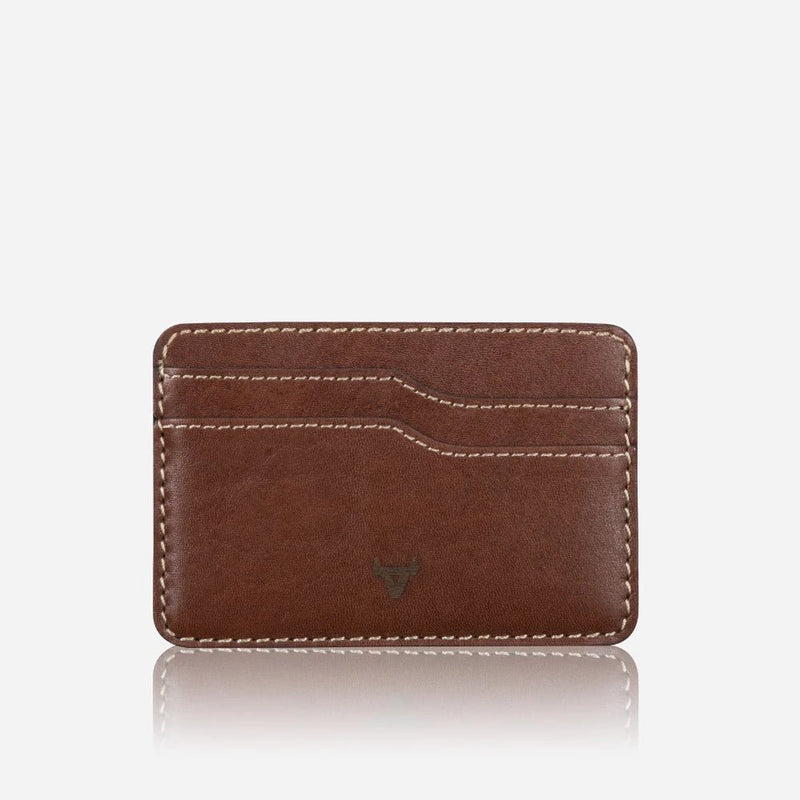 Brando Wayne Card Wallet | Brown - iBags - Luggage & Leather Bags