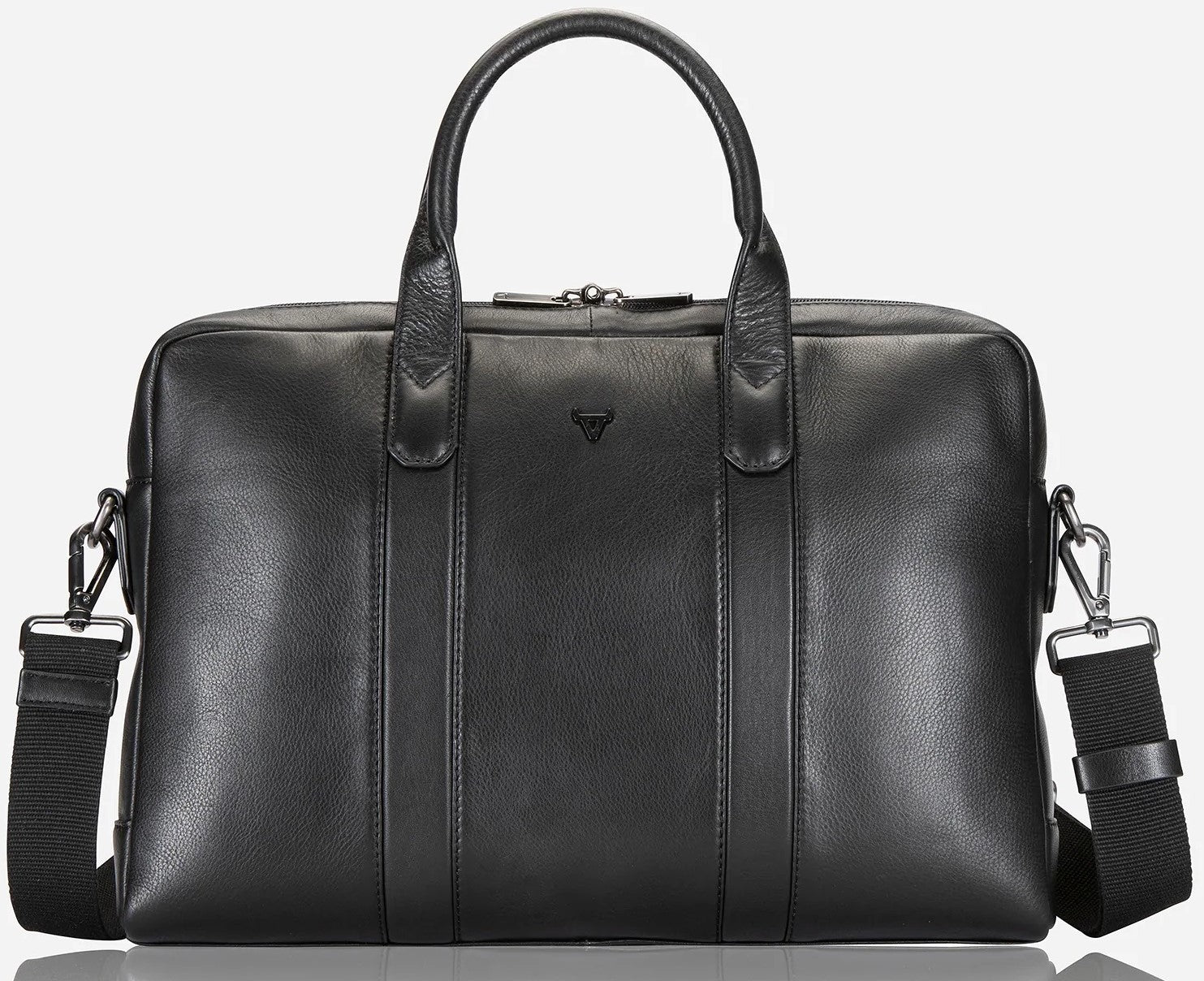 Brando Winchester 15" Slimline Briefcase | Black - iBags - Luggage & Leather Bags