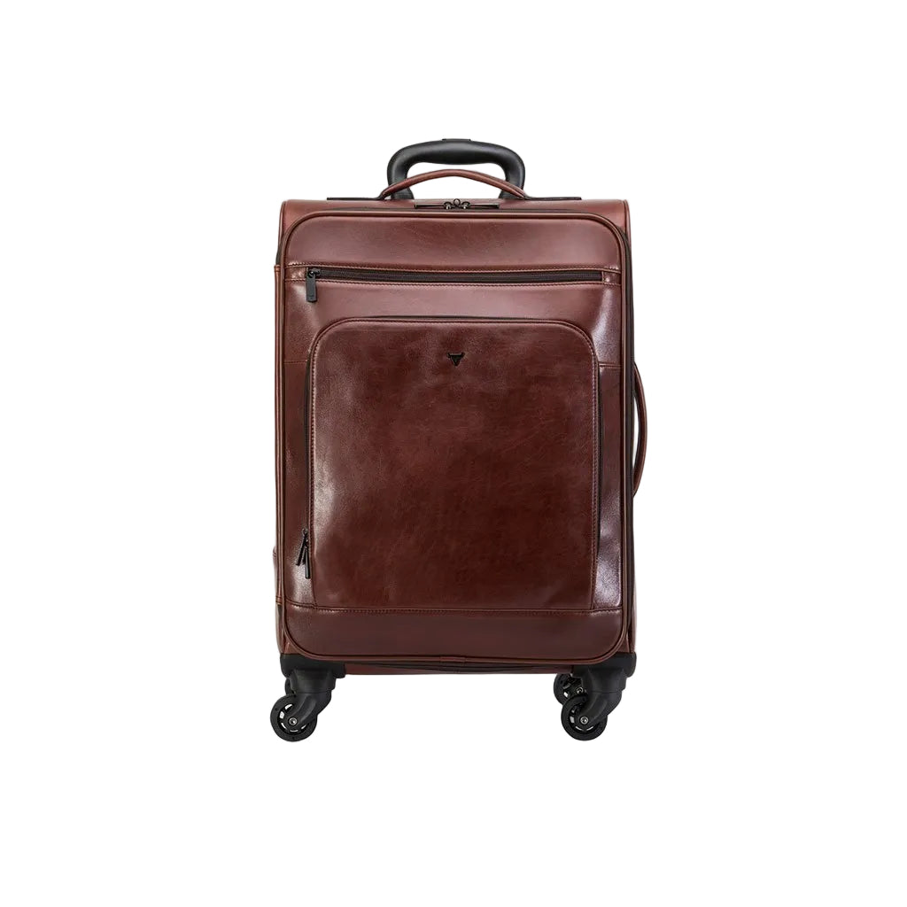 Brando Winchester Authentic Leather Cabin Trolley Brown - iBags.co.za