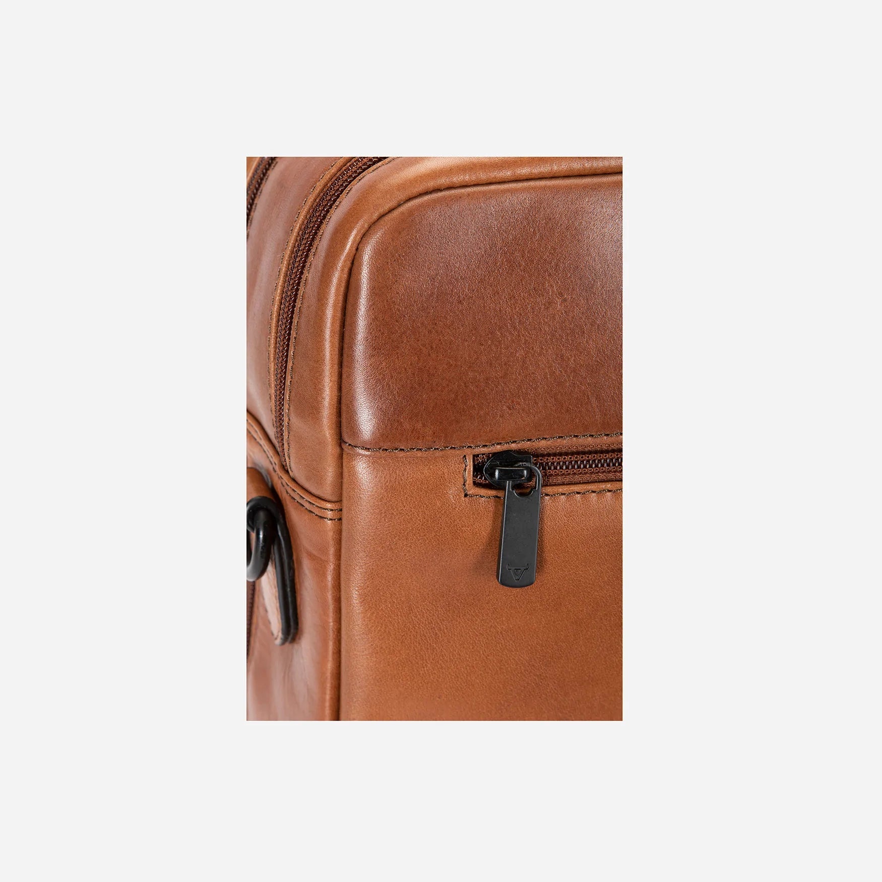 Brando Winchester Double Zip 15" Laptop Bag | Brown - iBags - Luggage & Leather Bags