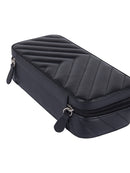 Caramia Livy Jewellery Case With Zip | Black - iBags - Luggage & Leather Bags
