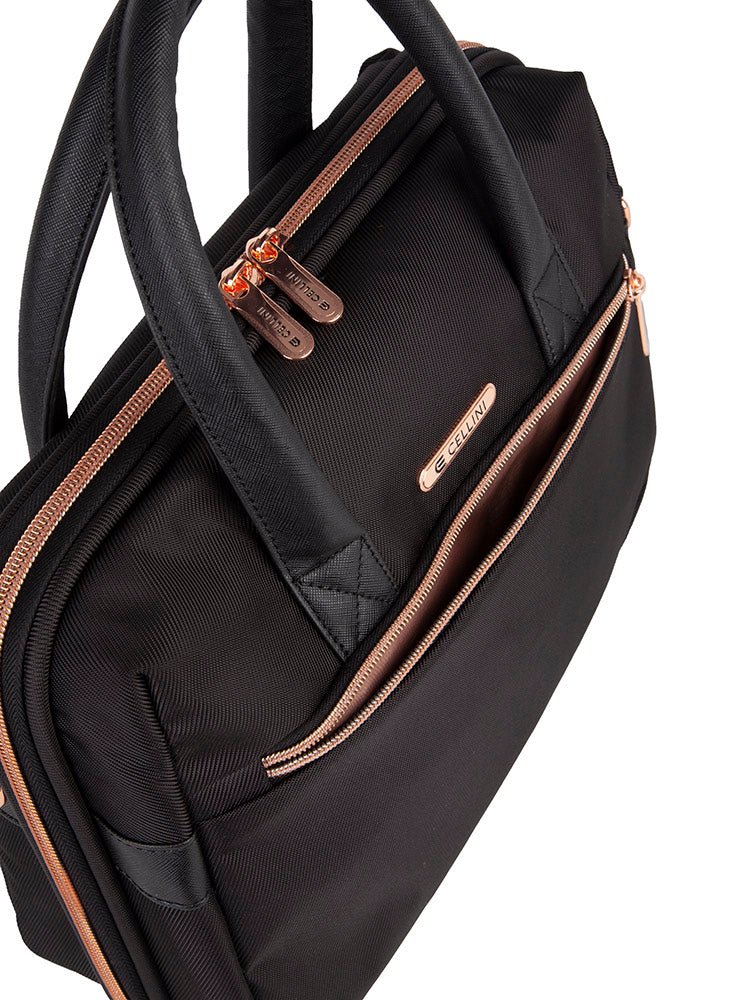 Cellini Allure Ladies Beauty Case | Silk Black - iBags - Luggage & Leather Bags