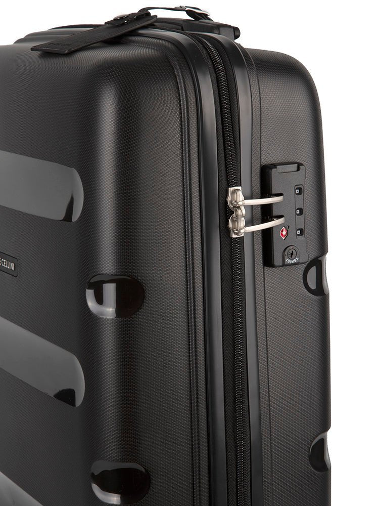 Cellini Cruze 550mm 4 Wheel Trolley Case | Black - iBags - Luggage & Leather Bags
