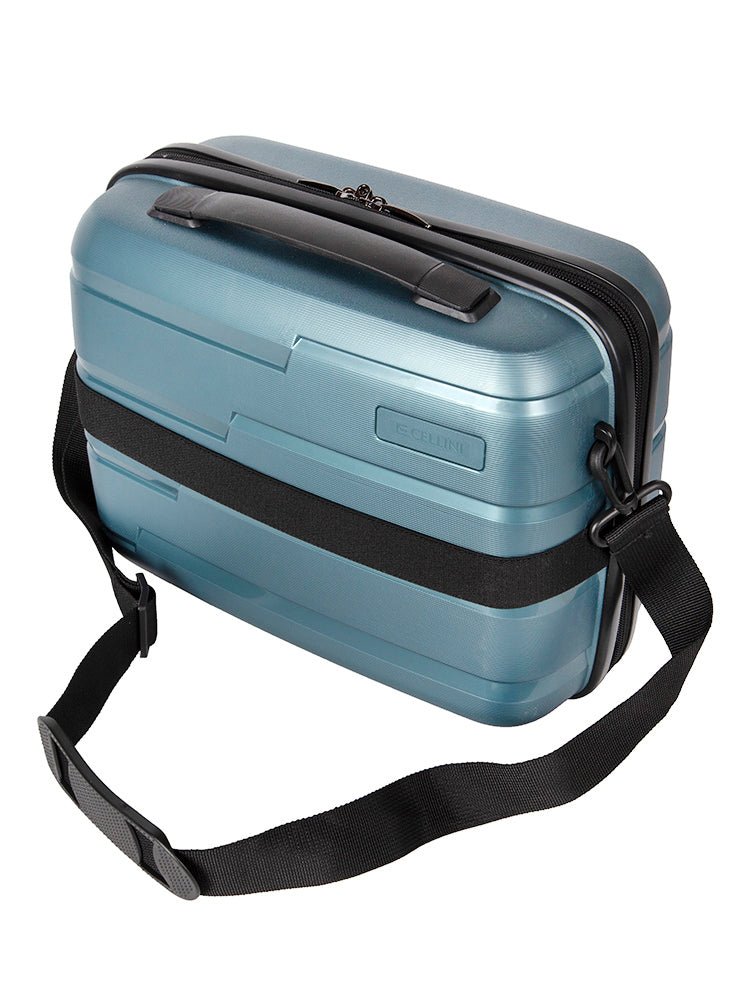 Cellini Microlite Beauty Case | Steel Blue - iBags - Luggage & Leather Bags