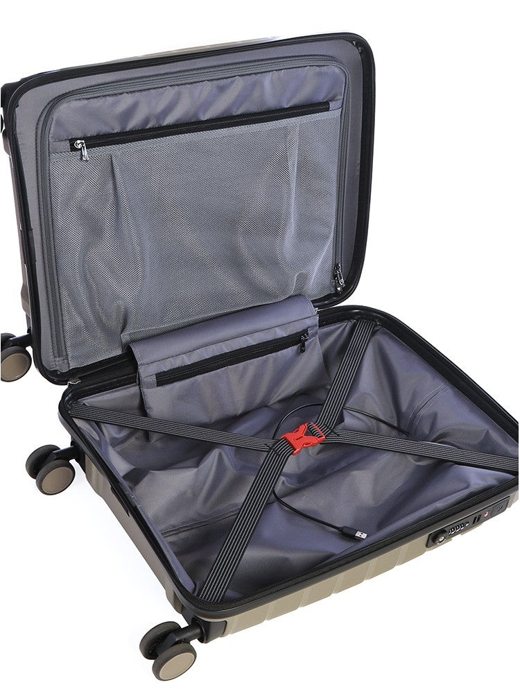 Cellini Microlite Hardshell 75cm Large Spinner Black (3.68kg) - iBags - Luggage & Leather Bags