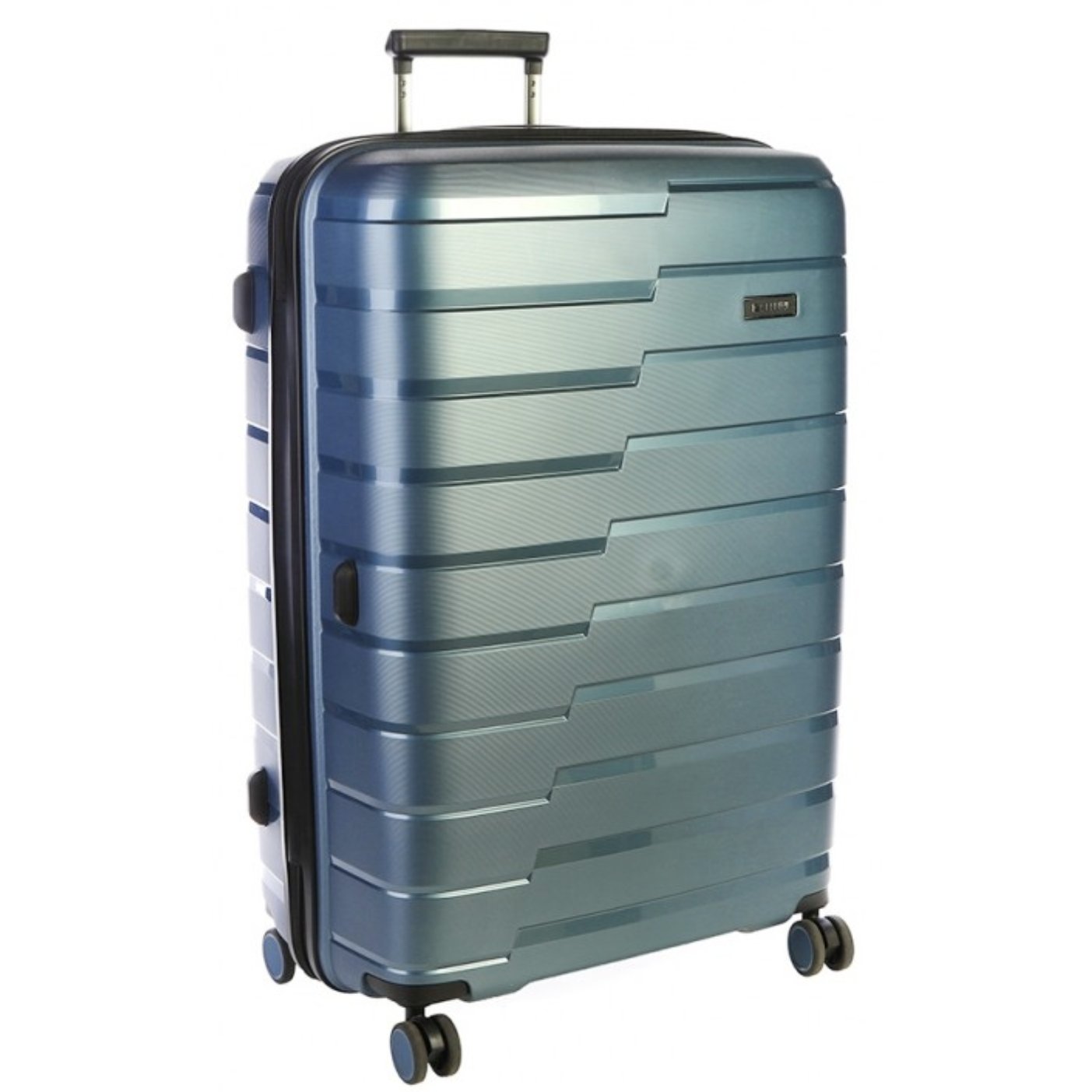 Cellini Microlite Hardshell 75cm Large Spinner Steel Blue (3.68kg) - iBags - Luggage & Leather Bags