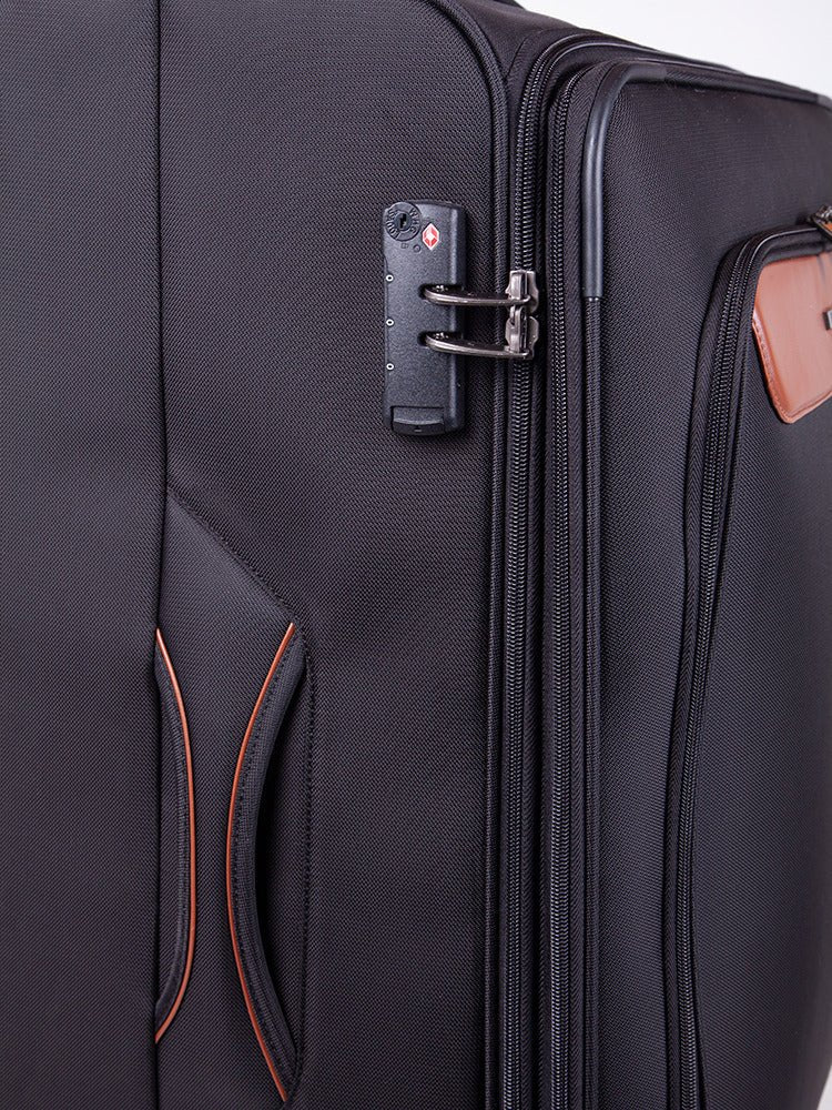 Cellini Monte Carlo 770mm 4 Wheel Trolley Case | Black - iBags - Luggage & Leather Bags