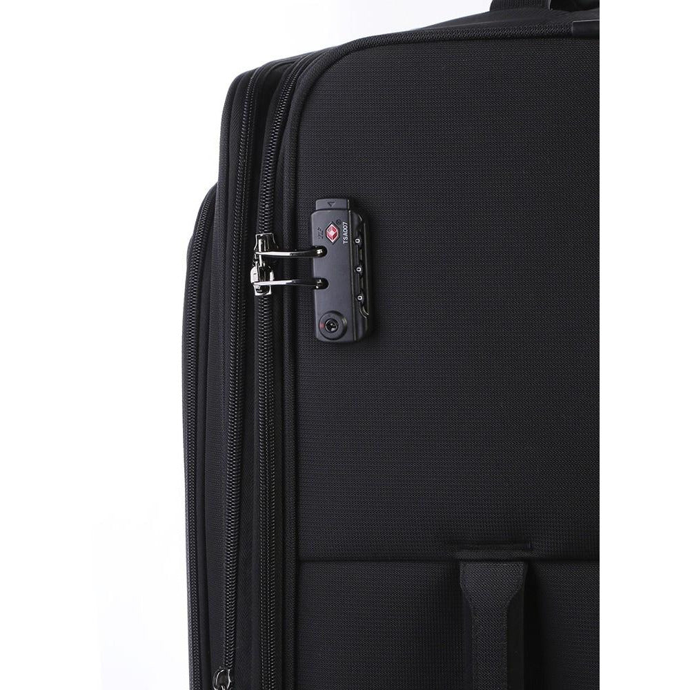 Cellini Optima 78cm 4 Wheel Trolley Case Green (5 Year Warranty) - iBags - Luggage & Leather Bags