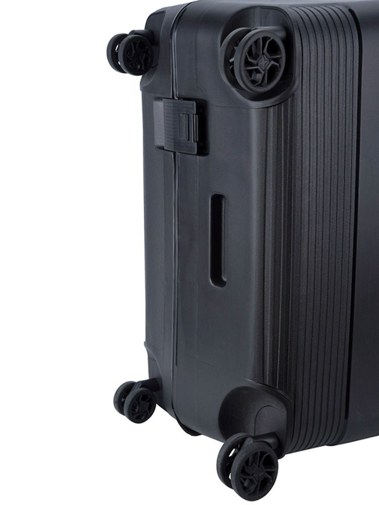 Cellini Safetech Large 4 Wheel Trolley Case | Black - iBags - Luggage & Leather Bags