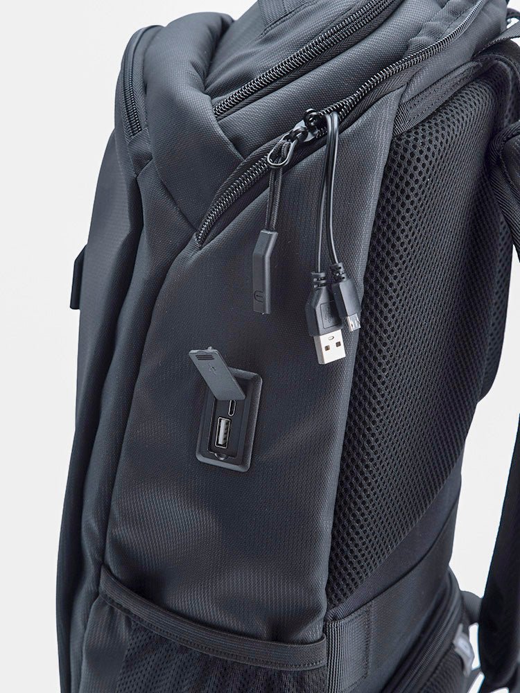 Cellini Sidekick Multi-Pocket Laptop Backpack | Black - iBags - Luggage & Leather Bags