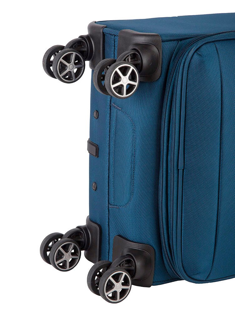 Cellini Smartcase 4 Wheel Carry On Trolley | Midnight Blue - iBags - Luggage & Leather Bags