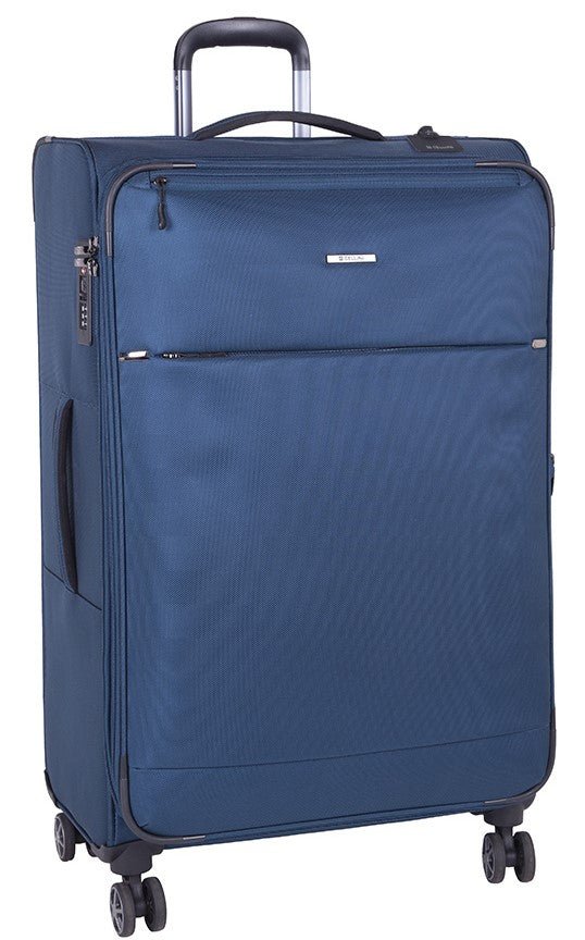 Cellini Smartcase Large 4 Wheel Trolley Case | Blue - iBags - Luggage & Leather Bags