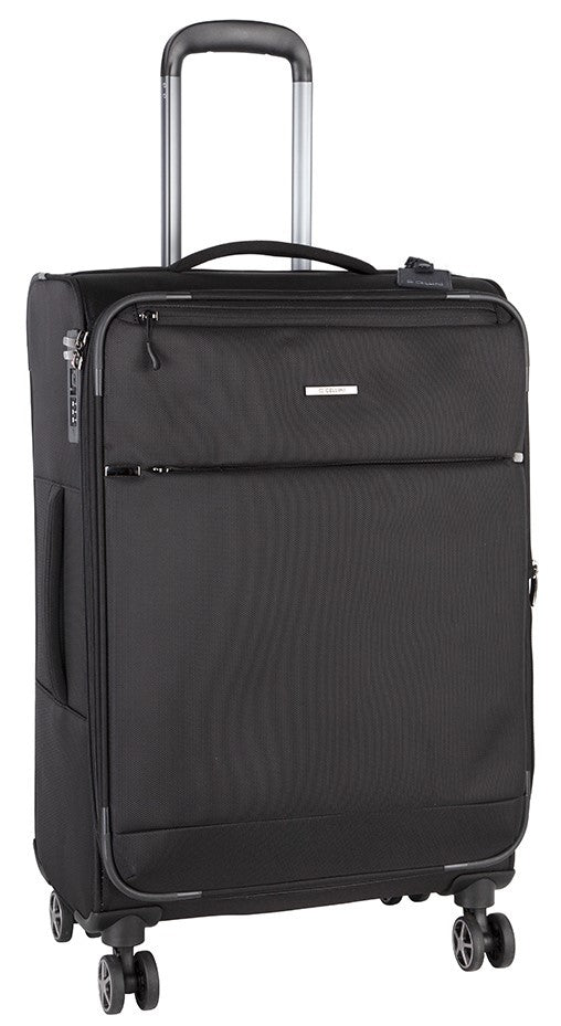 Cellini Smartcase Medium 4 Wheel Trolley Case | Black - iBags - Luggage & Leather Bags