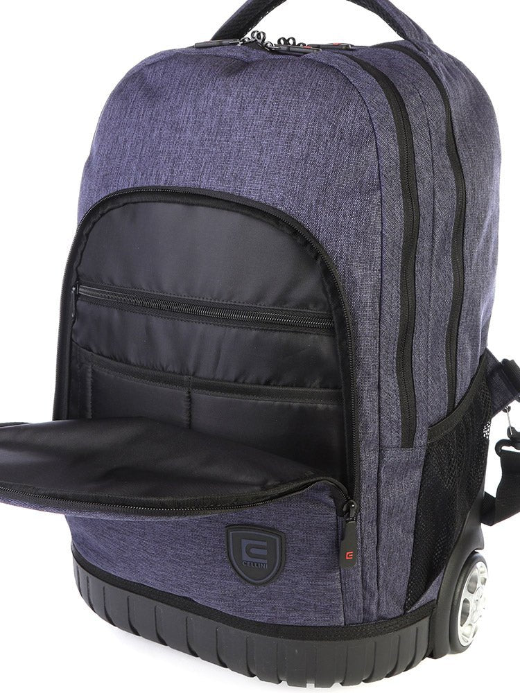 Cellini Uni Trolley Backpack | Blue - iBags - Luggage & Leather Bags