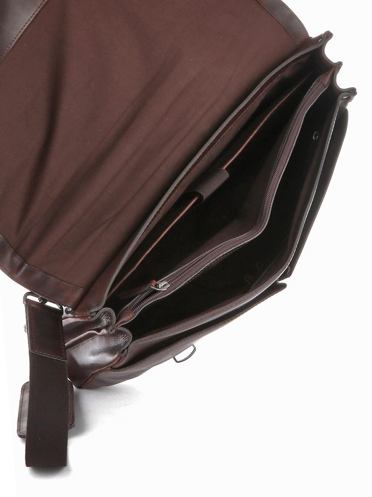 Cellini Woodbridge Leather Flapover Briefcase - iBags.co.za
