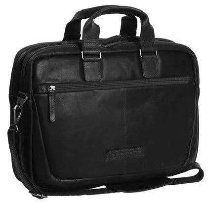 Chesterfield 15" Laptop Bag - Seth | Black - iBags - Luggage & Leather Bags