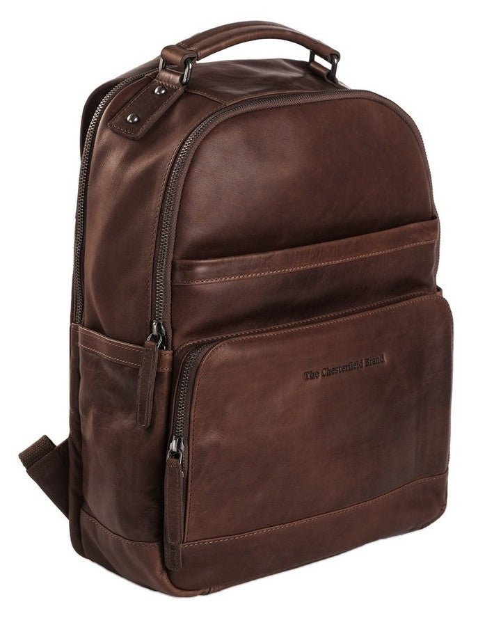 Chesterfield Austin Leather Backpack | Brown - iBags - Luggage & Leather Bags