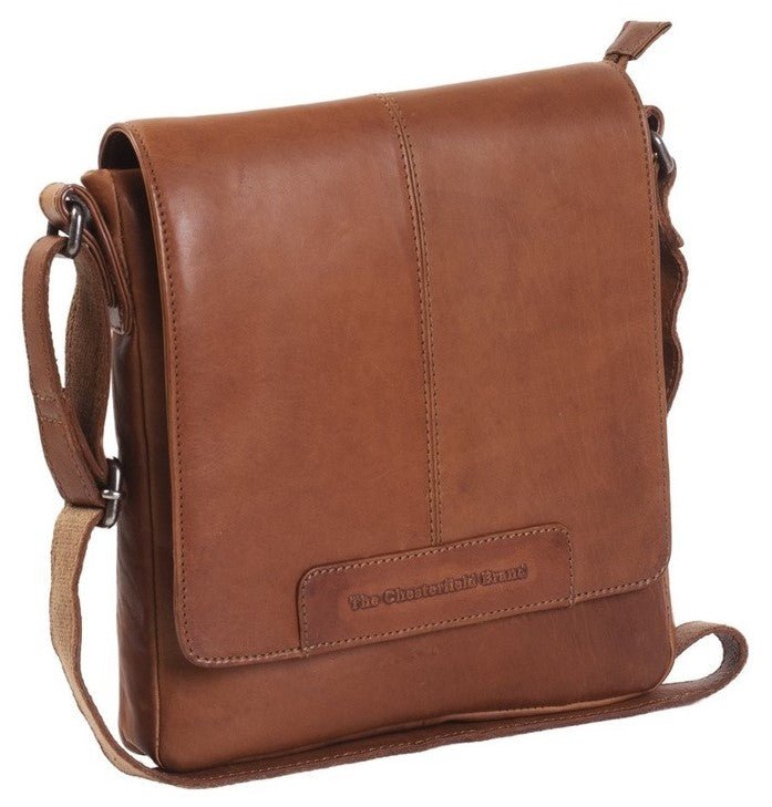 Chesterfield Bodin Leather Shoulder Bag | Cognac - iBags - Luggage & Leather Bags