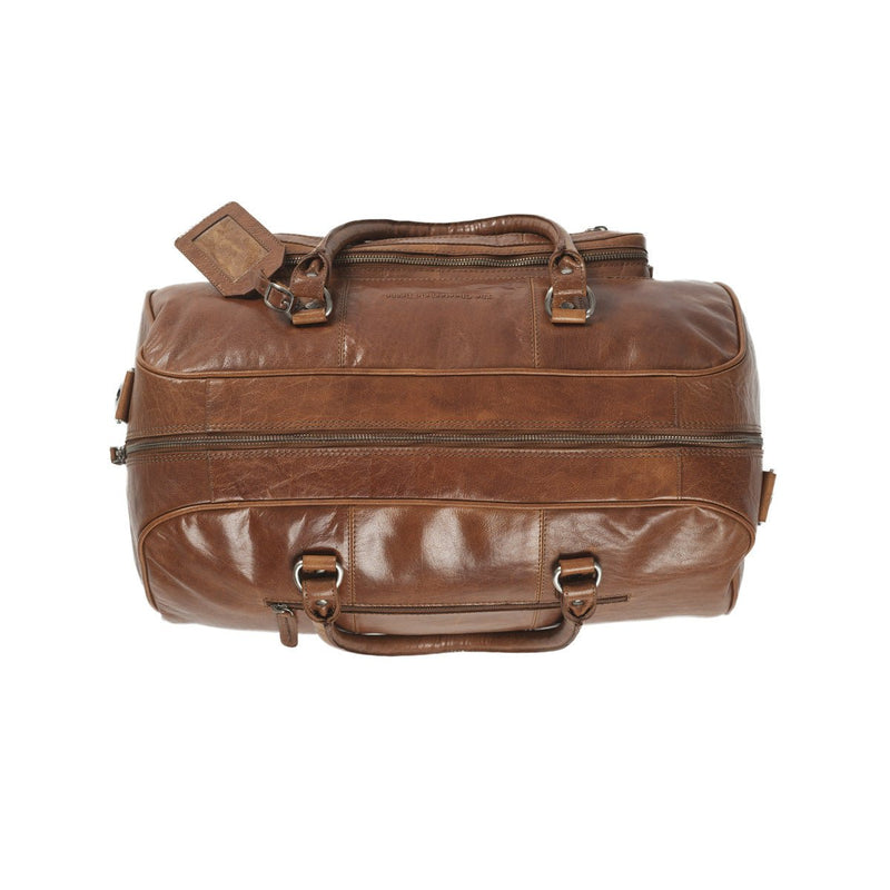 Chesterfield Mainz Leather Weekender | Cognac - iBags - Luggage & Leather Bags