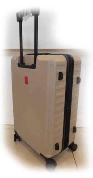 Dakar Desert Set of 3 Expandable Trolley Suitcases | Black - iBags - Luggage & Leather Bags
