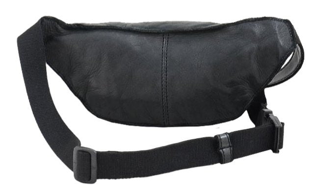 Dakar Vintage Leather Waist Bag | Black - iBags.co.za