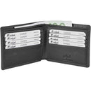 Dakota Leather Wallet with 8 Card Slots | Black - iBags.co.za