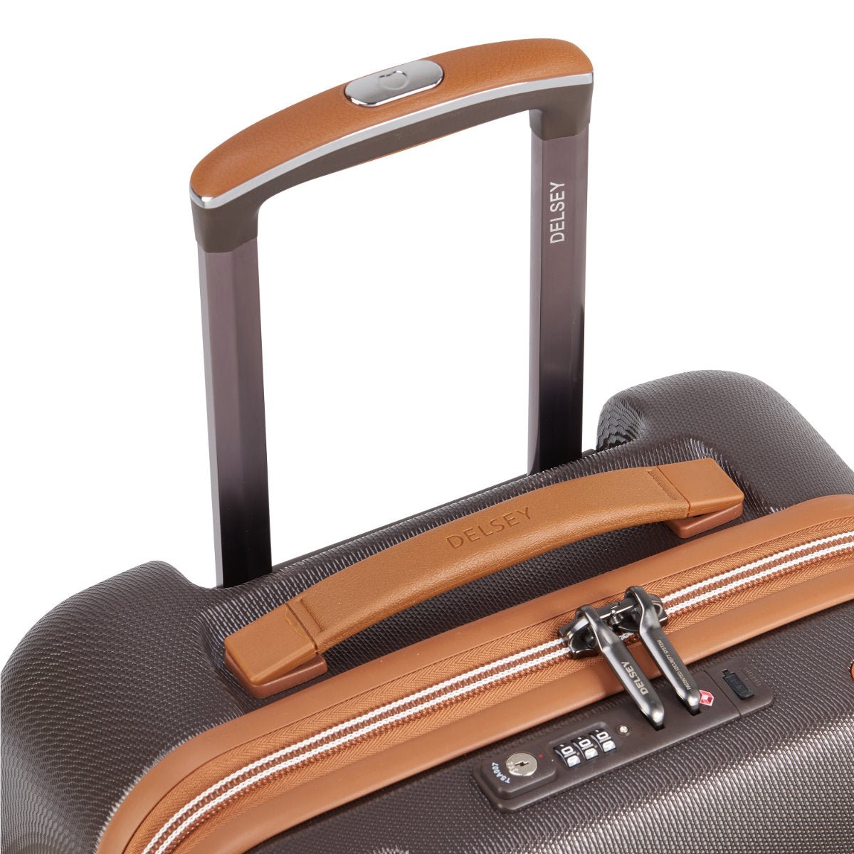 Delsey Chatelet Air 2.0 55cm 4DW Cabin Trolley Case | Brown - iBags - Luggage & Leather Bags