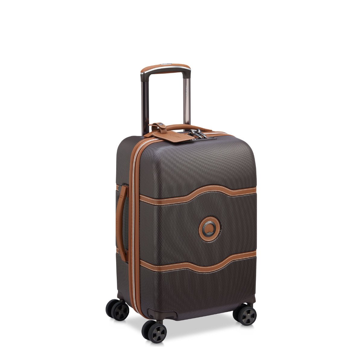 Delsey Chatelet Air 2.0 55cm 4DW Cabin Trolley Case | Brown - iBags - Luggage & Leather Bags