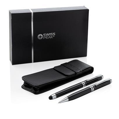 DUSCO SET - Swiss Peak Executive Pen Set - Black/Silver - iBags - Luggage, Leather Laptop Bags, Backpacks - South Africa