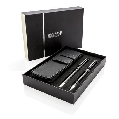 DUSCO SET - Swiss Peak Executive Pen Set - Black/Silver - iBags - Luggage, Leather Laptop Bags, Backpacks - South Africa