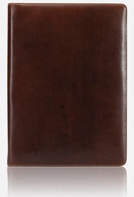 Jekyll and Hide Oxford Zip Around A4 Folder | Espresso - iBags - Luggage & Leather Bags