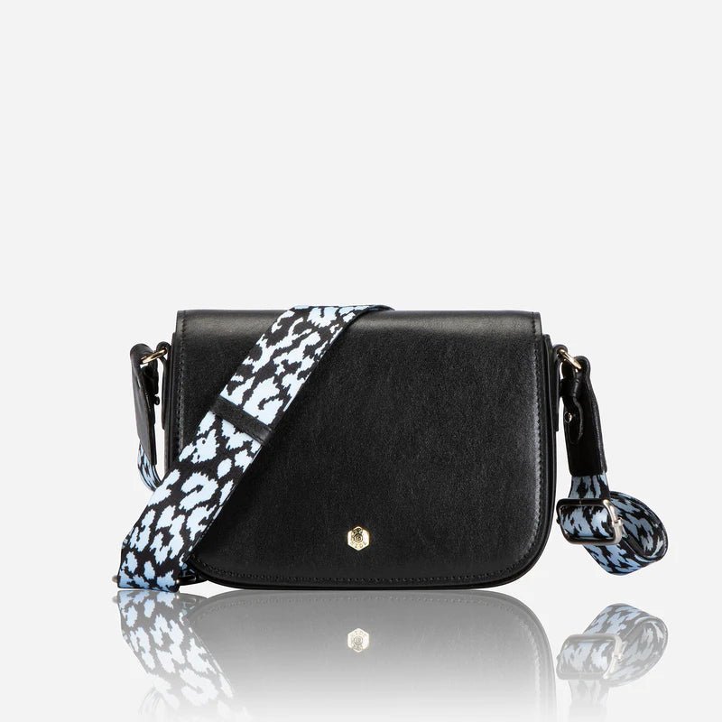Jekyll and Hide Paris Saddle Bag | Black - iBags - Luggage & Leather Bags