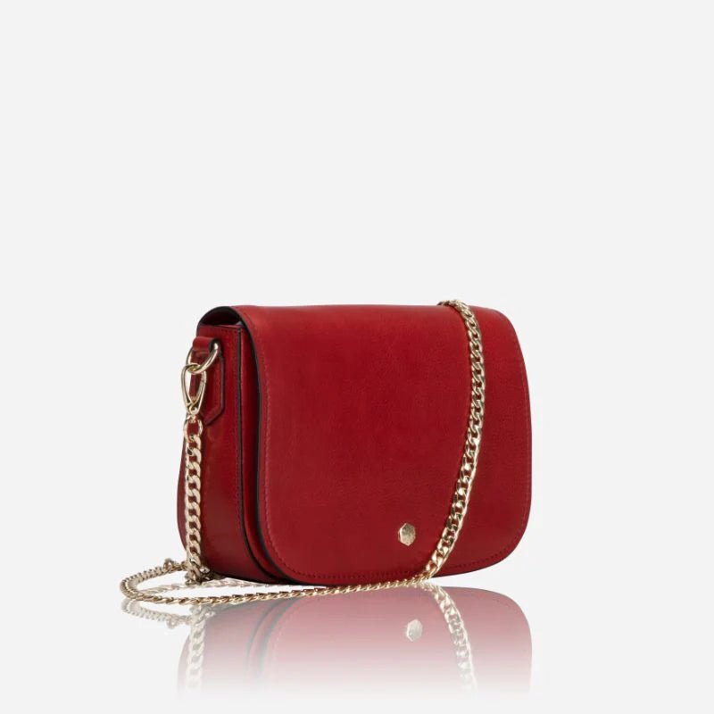 Jekyll and Hide Paris Saddle Bag | Red - iBags - Luggage & Leather Bags
