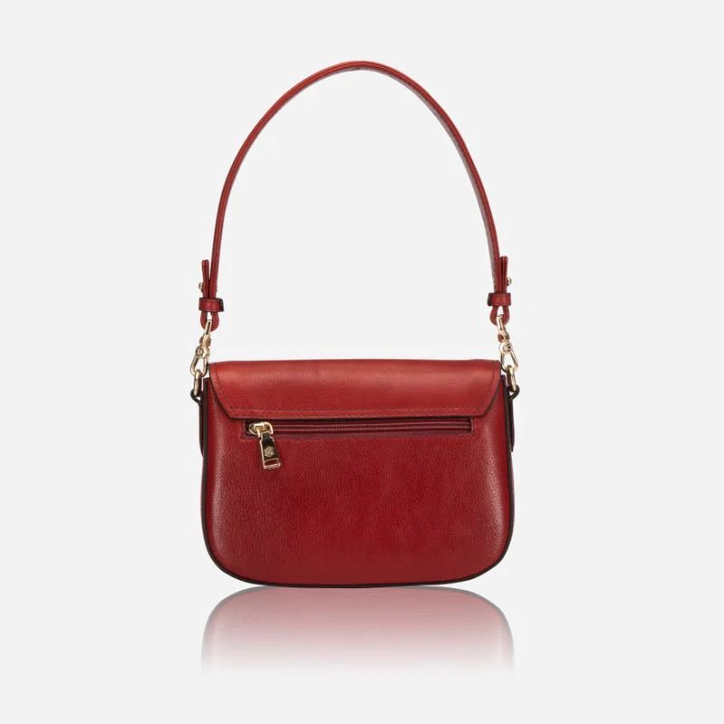 Jekyll and Hide Paris Saddle Bag | Red - iBags - Luggage & Leather Bags