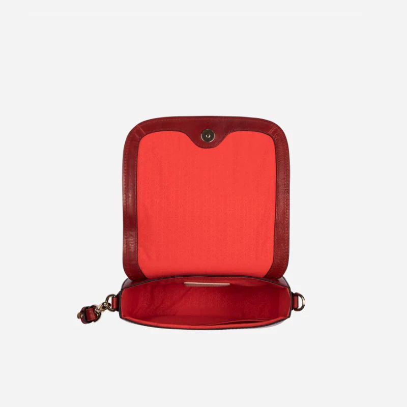 Jekyll and Hide Paris Saddle Bag | Red - iBags - Luggage & Leather Bags