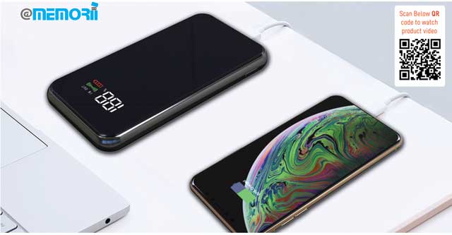 JINOTEGA - @memorii 8000mAh Glass Screen Wireless Powerbank - iBags - Luggage, Leather Laptop Bags, Backpacks - South Africa